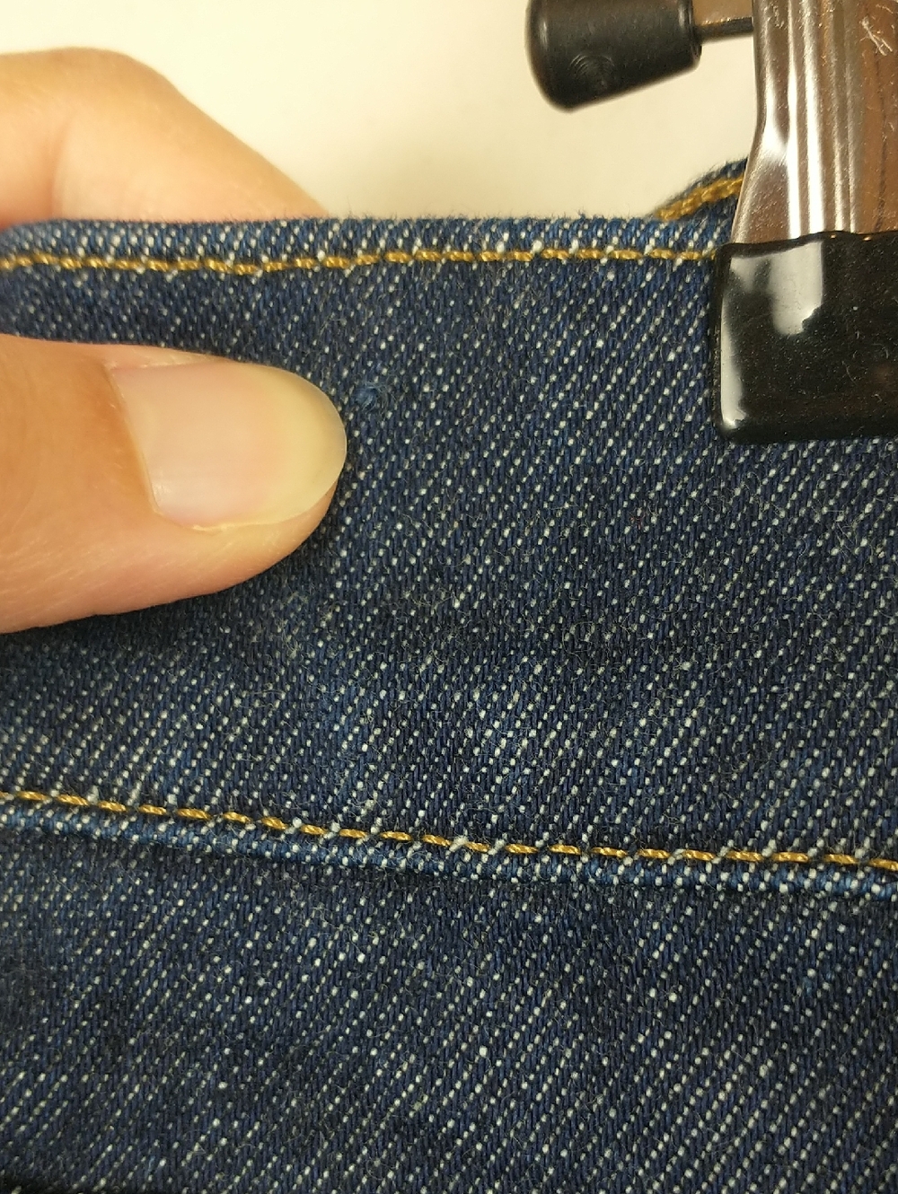 SPANX Wide Leg Jeans Large Raw Indigo Dark Wash - Picture 8 of 14